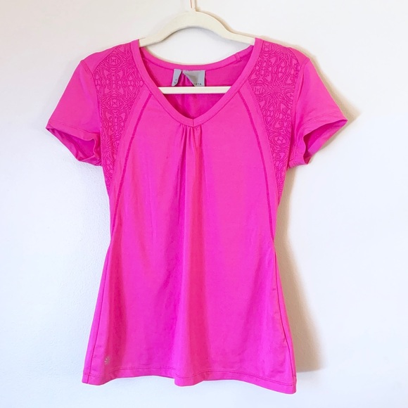 Athleta Tops - Hot pink work out shirt athleta